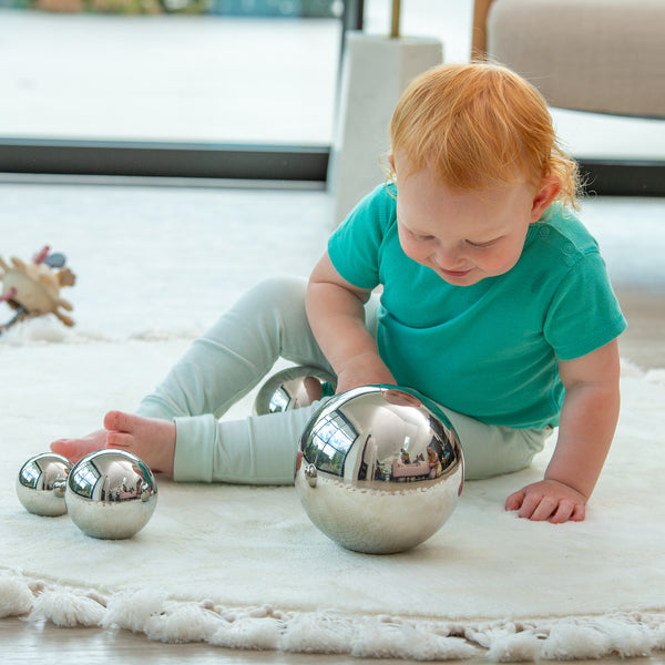 Sensory Reflective Silver Balls