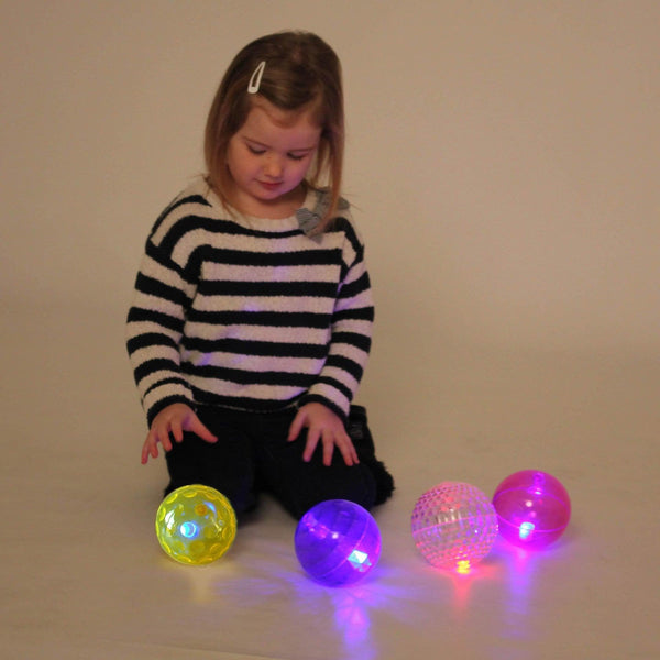 Large Textured Sensory Flashing Ball Set