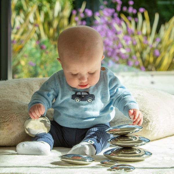 Sensory Reflective Silver Buttons