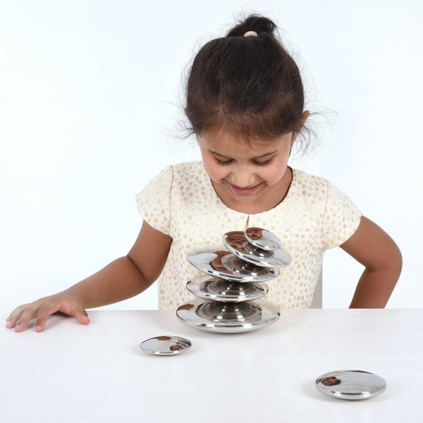 Sensory Reflective Silver Buttons