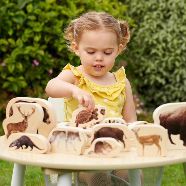 Wooden Forest Animal Blocks