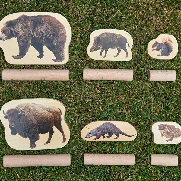 Wooden Forest Animal Blocks