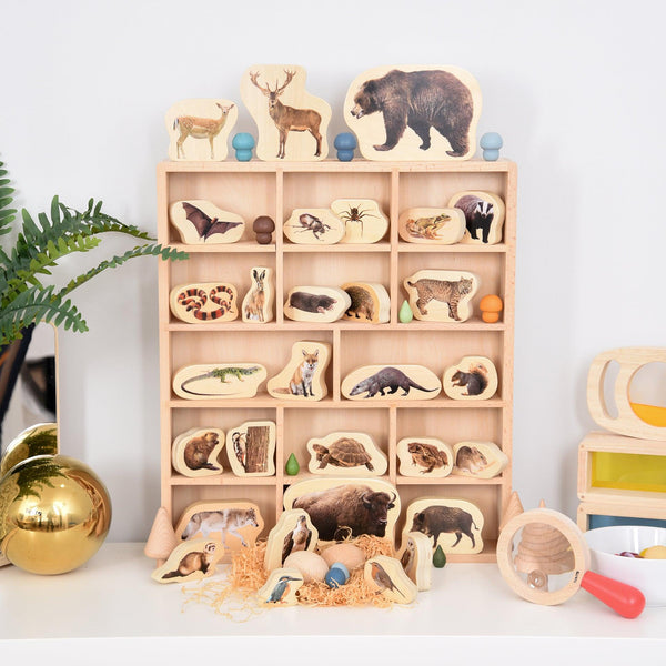 Wooden Forest Animal Blocks