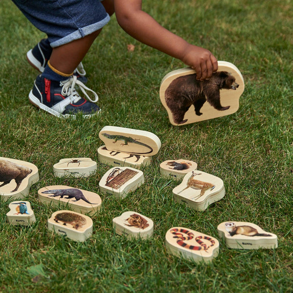 Wooden Forest Animal Blocks