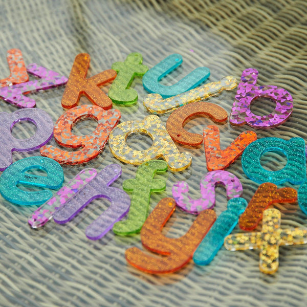 Rainbow Glitter Letters