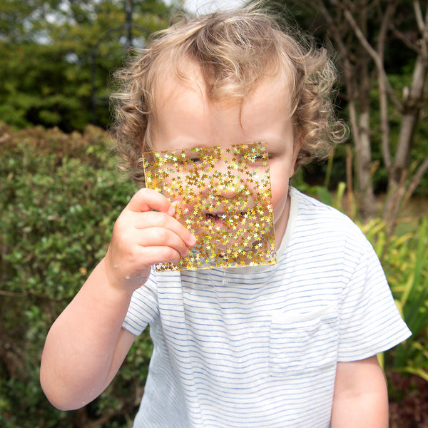 Rainbow Glitter Shapes