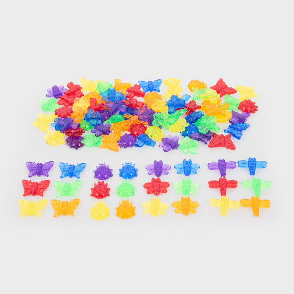 Translucent Colour Bugs - Pack of 96