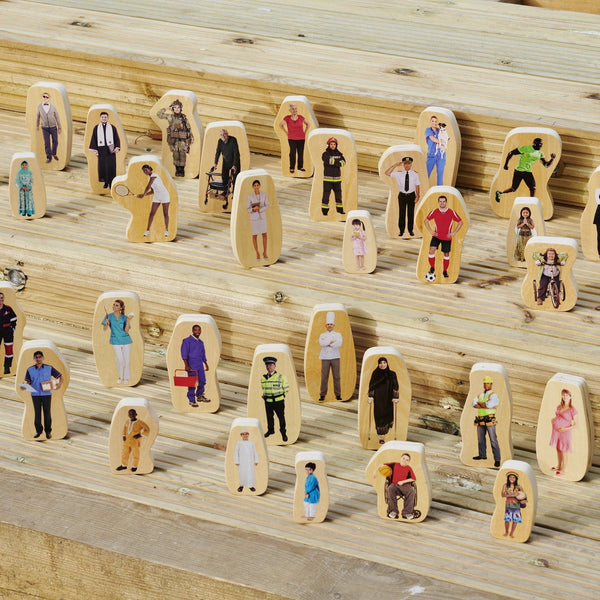 Wooden Community People Blocks