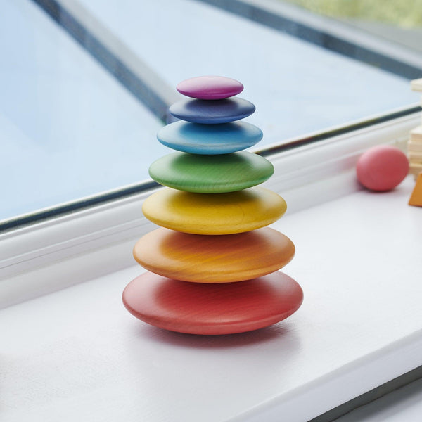 Rainbow Wooden Buttons