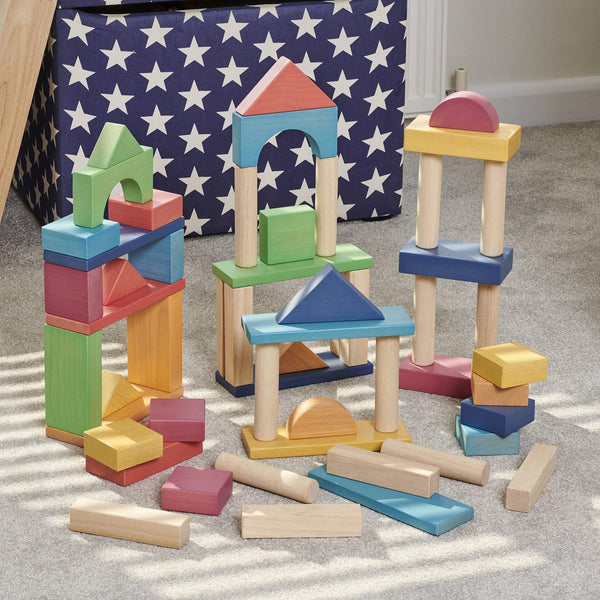 Rainbow Wooden Jumbo Block Set