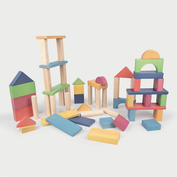 Rainbow Wooden Jumbo Block Set