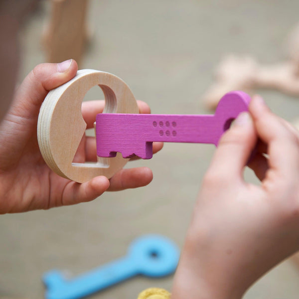 Rainbow Wooden Keys