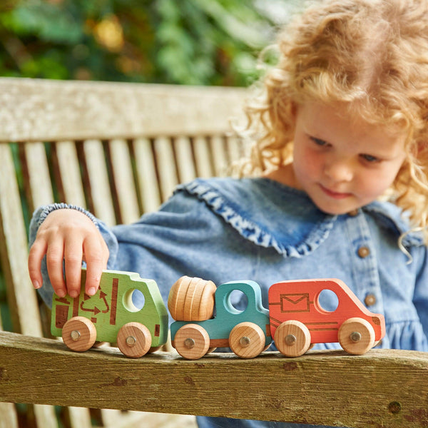 Rainbow Wooden Community Vehicles