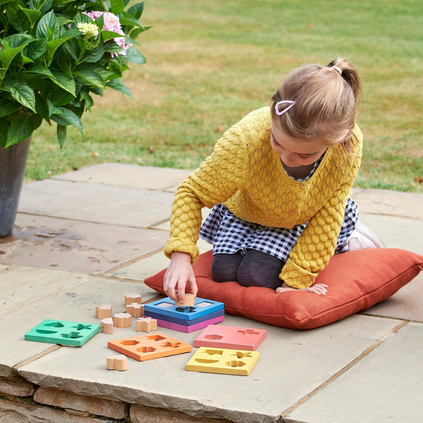 Rainbow Wooden Shape Stacker