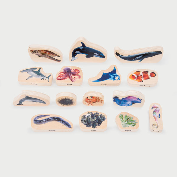 Wooden Sea Life Blocks