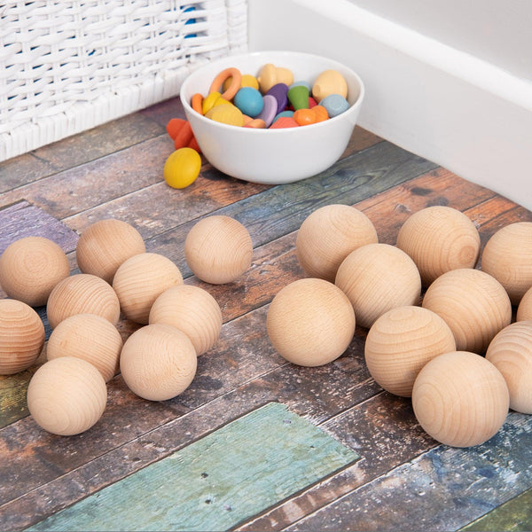 Natural Wooden Balls