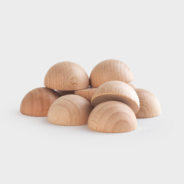 Natural Wooden Semispheres