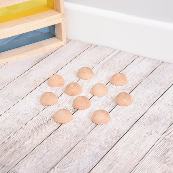 Natural Wooden Semispheres