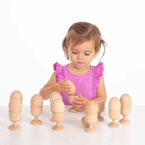 Natural Wooden Egg Cups