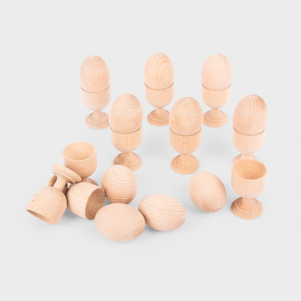 Natural Wooden Egg Cups