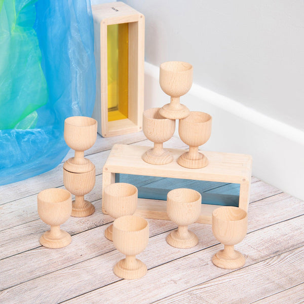 Natural Wooden Egg Cups