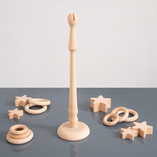 Natural Wooden Ring Stand