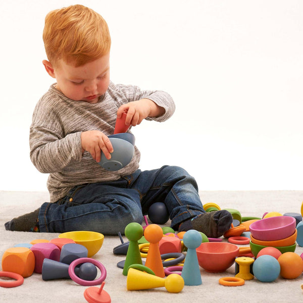 Rainbow Wooden Bowls