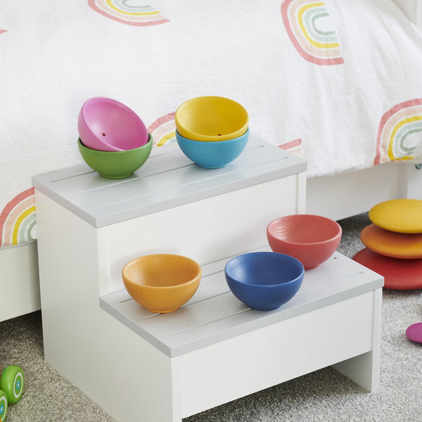 Rainbow Wooden Bowls