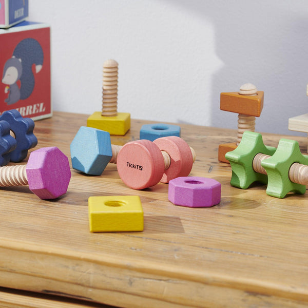 Rainbow Wooden Nuts & Bolts