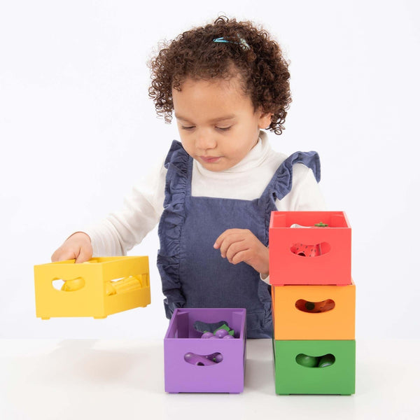 Wooden Sorting Fruit & Vegetable Crates