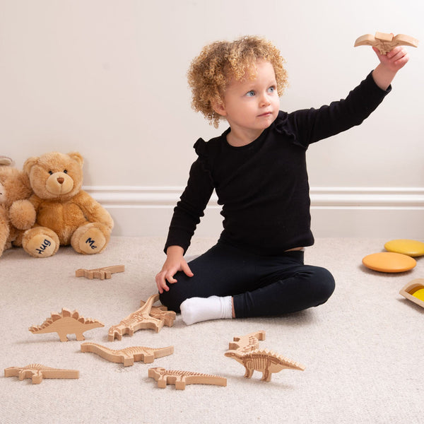 Wooden Dinosaur Blocks