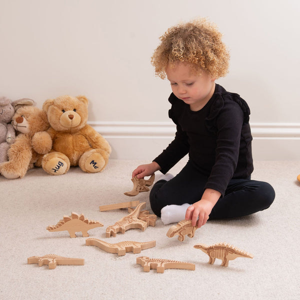 Wooden Dinosaur Blocks