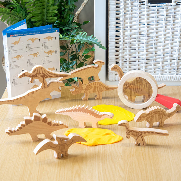 Wooden Dinosaur Blocks