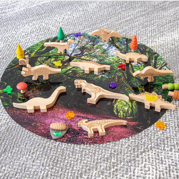 Wooden Dinosaur Blocks