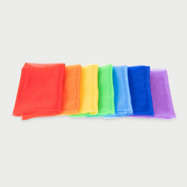 Rainbow Organza Fabric