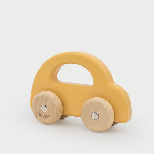 Wooden Car Yellow