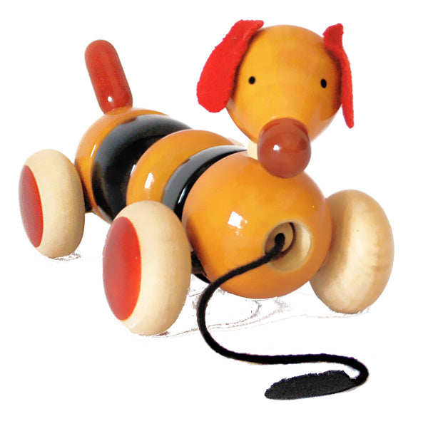 Bovow Build & play toy dog - red