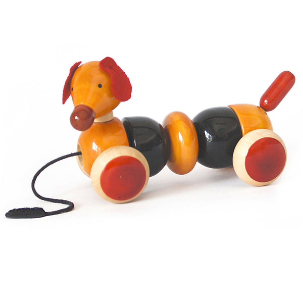 Bovow Build & play toy dog - red