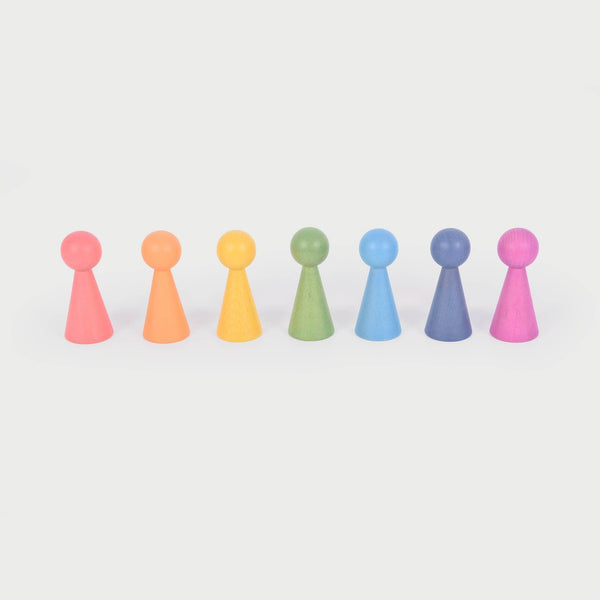 Rainbow Wooden Figures